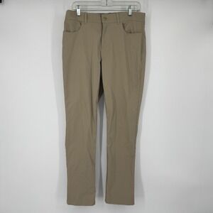 Bollé Mens Golf Pants 34x32 Tan Performance Stretch Athletic Casual Lightweight